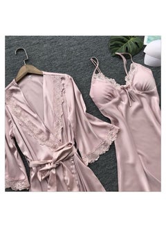 KUYING Pajama Dress Large Solid Color Set 