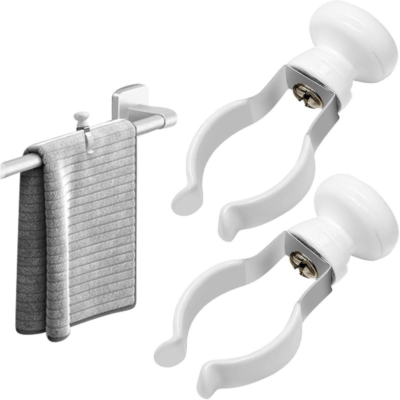 2pcs Towel Clip Kitchen Organizer Hanging Towel Holder Scientific Design Not Easily Damaged Suitable For Restaurant Home Use - Image 1