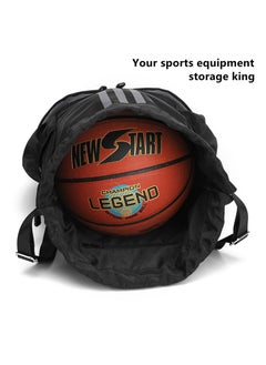 PYC Drawstring Backpack Drawstring Bag Gym Sack String Bag Men Women, Basketball Bag Bundle Pocket Drawstring Backpack Student School Bag Football Bag Storage Bag Large Capacity Fitness  - Image 3