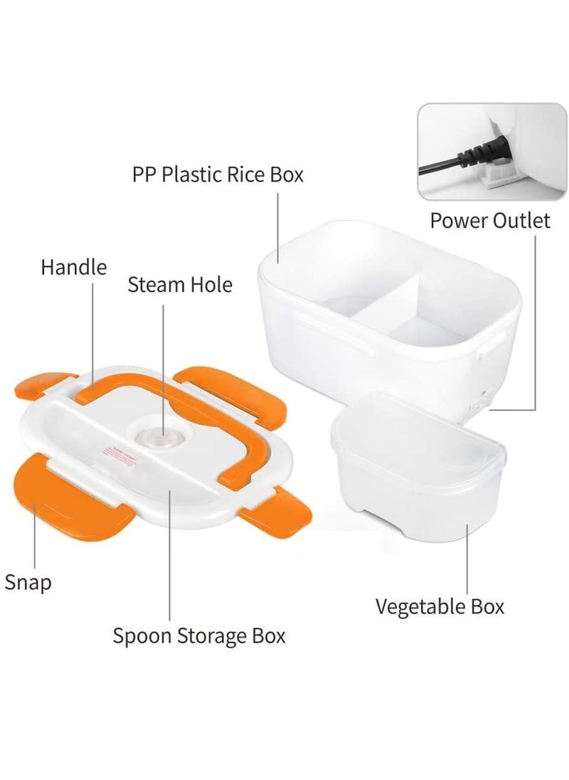Abstract - Abstract Multi-Function Plastic Lunch Box Electric Heated Portable Food Warmer Electric Power in Tiffin Box Office for Men and Women, Kids - Image 1