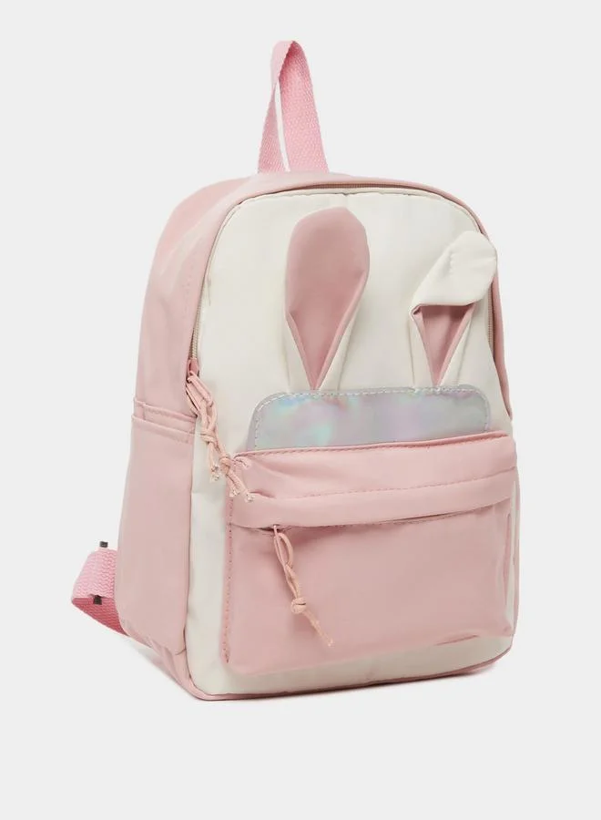 ستايلي Styli Girls Pink Bunny Backpack