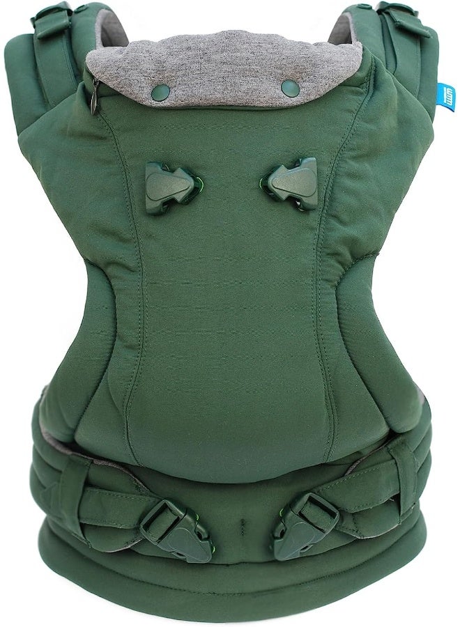diono We Made Me Imagine Deluxe Baby Carrier, Parent Facing, World Facing and Back Carry, From Newborn to 36 Months, Racing Green - Image 1