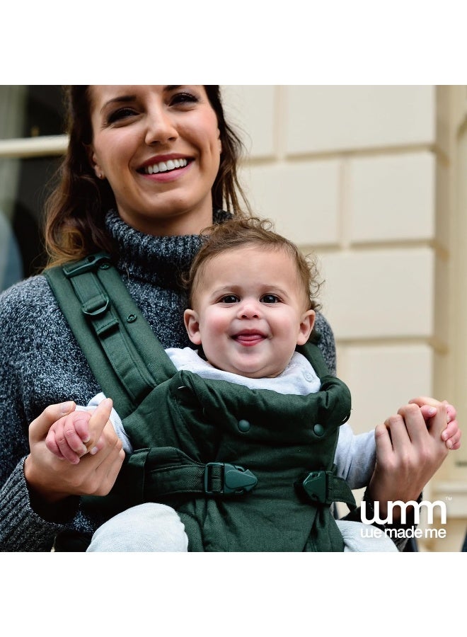 diono We Made Me Imagine Deluxe Baby Carrier, Parent Facing, World Facing and Back Carry, From Newborn to 36 Months, Racing Green - Image 2