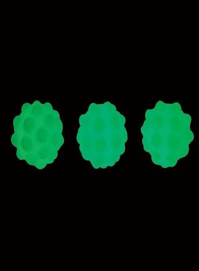 Geddes Raymond Geddes Glow in The Dark Pop Ball (Pack of 12) - Colorful Squeeze Balls for Kids - Lamp/Sun Rechargeable Glowing Pop It Balls - Image 3