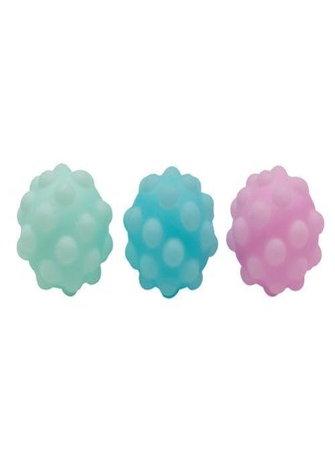 Geddes Raymond Geddes Glow in The Dark Pop Ball (Pack of 12) - Colorful Squeeze Balls for Kids - Lamp/Sun Rechargeable Glowing Pop It Balls - Image 2