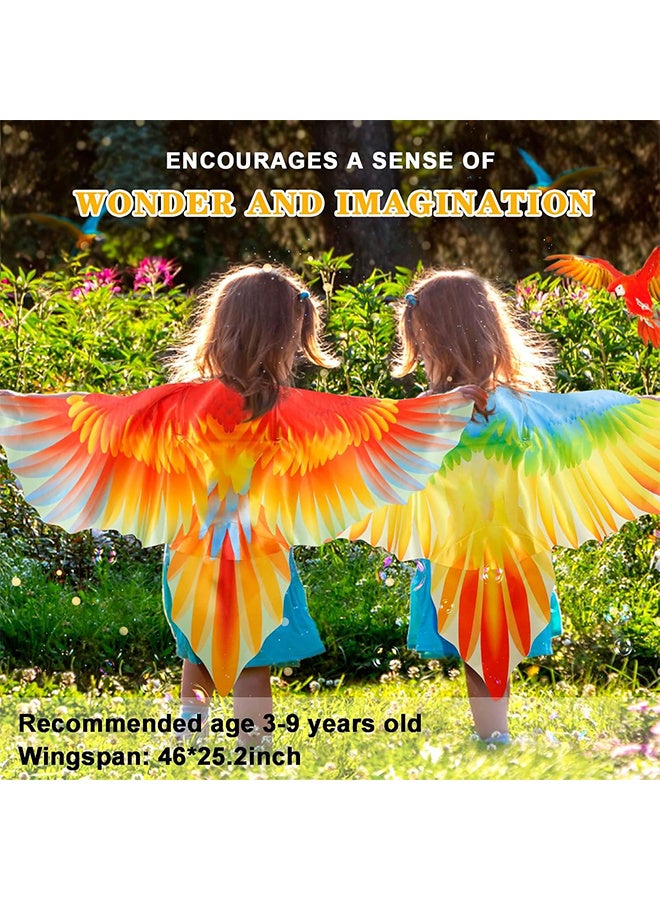 Bird Costume for Kids with Bird Mask Eagle Dragon Wings Costumes Boys Girls Dress-up Cape Party Favors Gifts - Image 2