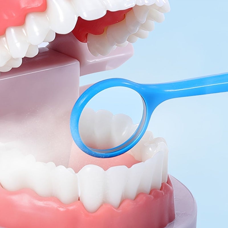 مرآة فحص بلاستيكية زرقاء خاصة بالرموش الصناعية أداة تجميل - Image 2