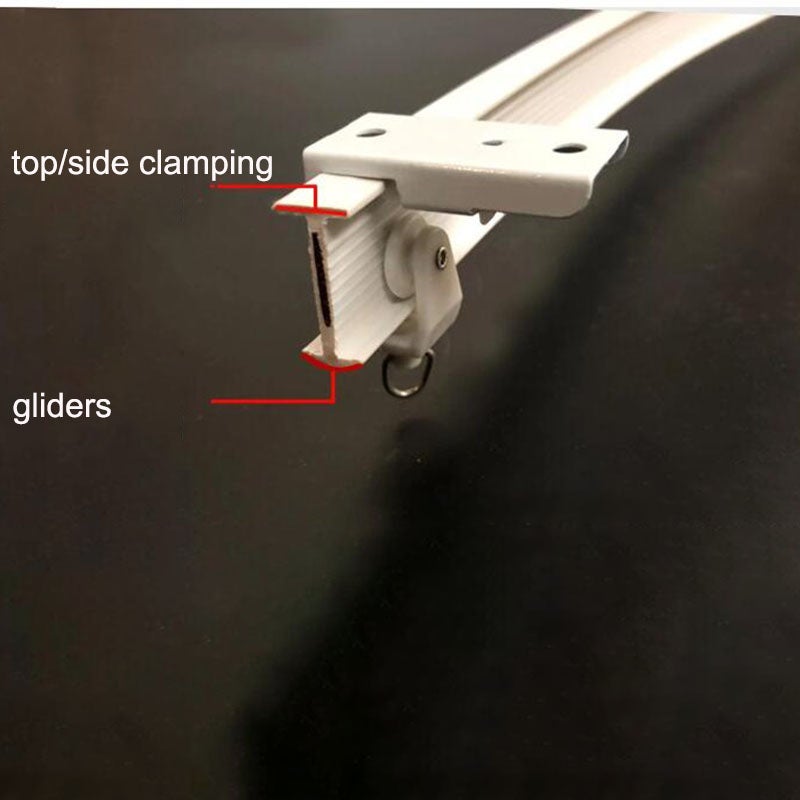 Curtain Track Set Home Ceiling 5m Top Mount Bendable Window Rod Track Suitable for Straight Curve Curtains Home Decor - Image 2