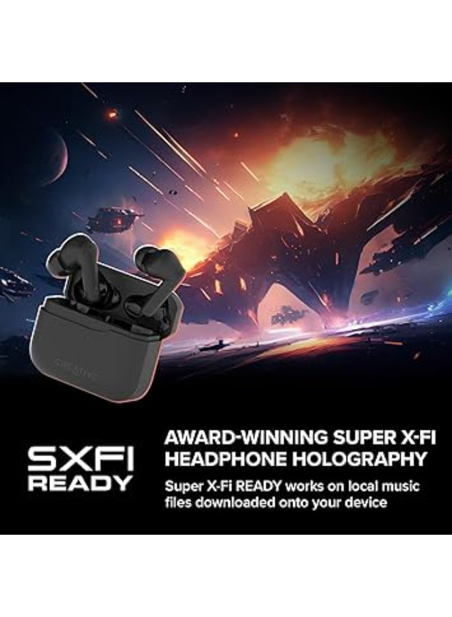 Creative Zen Air 2 Lightweight True Wireless Sweatproof in-Ears with Active Noise Cancellation, Ambient Mode, Bluetooth 5.3, IPX4, SXFI Ready, Up to 23 Hours Battery Life - Image 4