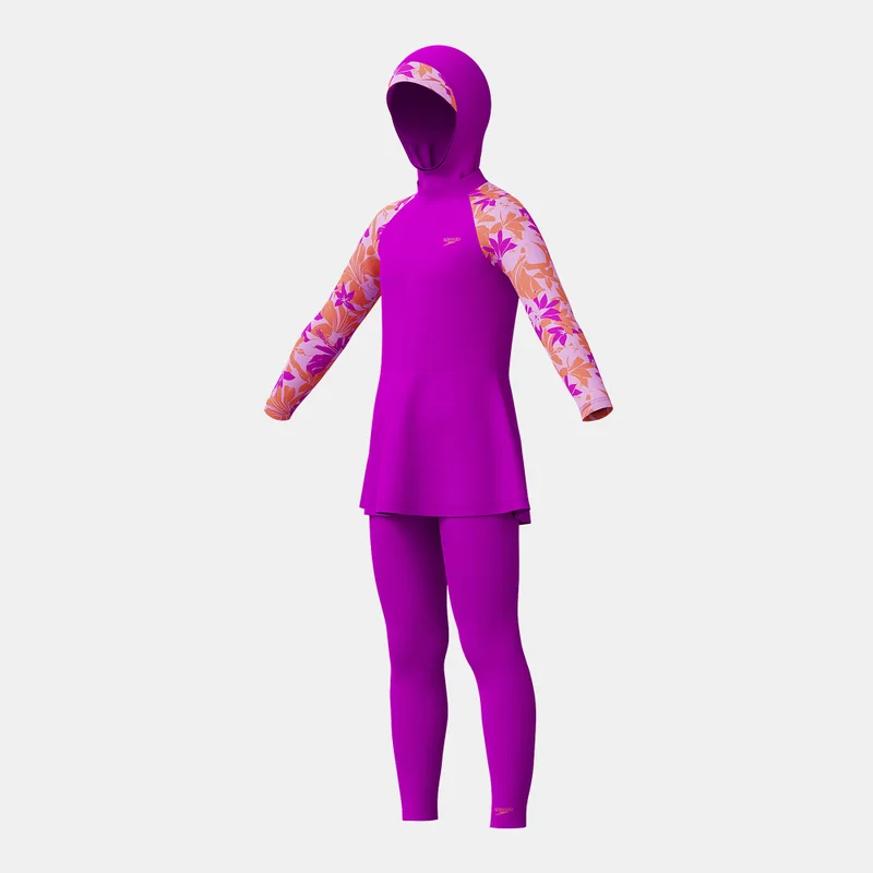 speedo Pink Kids' Modesty 3-PIece Swimsuit  | Best Price UAE