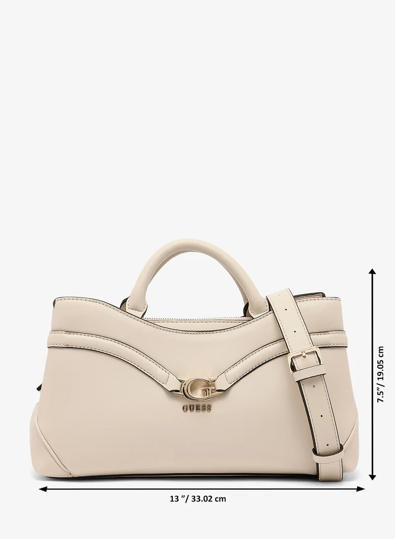 Guess Off White Dea Girlfriend Satchel Bag for Women | Best Price UAE