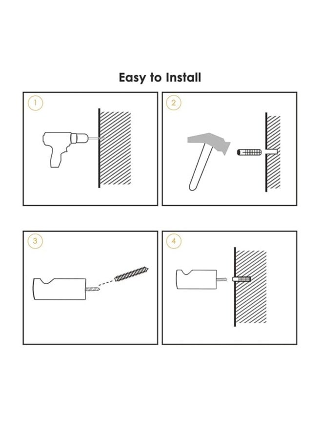 Oasisgalore 6-Pack Decorative Wooden Wall Hooks - Multi-Use Wooden Hanger for Coats, Hats, Towels & Bags (Natural Walnut)  - Image 4