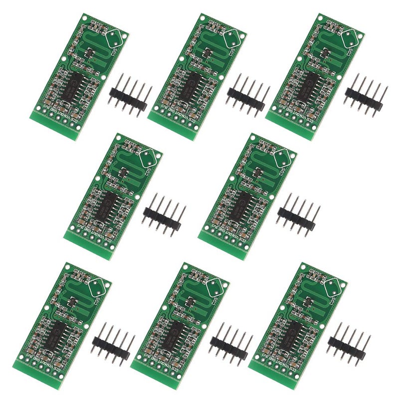 Aitrip 8pcs Microwave Radar Sensor RCWL-0516 Switch Module Human Board Induction Board Detector 5-7M Detection Distance 4-28V Compatible with Arduino Raspberry PI,Human Rat Cat Detector - Image 1