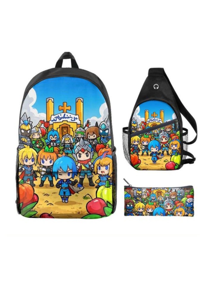 Universal cartoon new three-piece schoolbag - 816