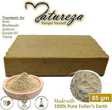 Natureza Organic soap Natural Clay soap body scrub for detoxifying Oily skin Acne 90g - Image 5