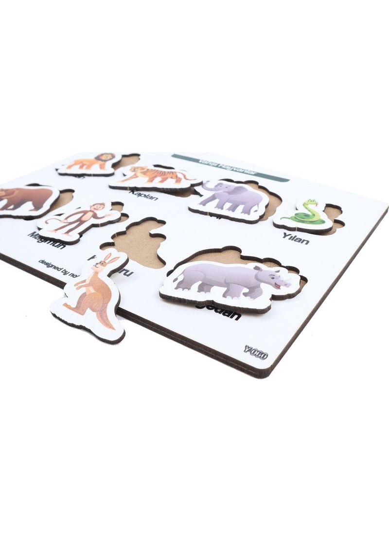 KutuTR Notpa Educational and Tutorial Wooden Colored Puzzle Set of 4 for Children  - Image 2