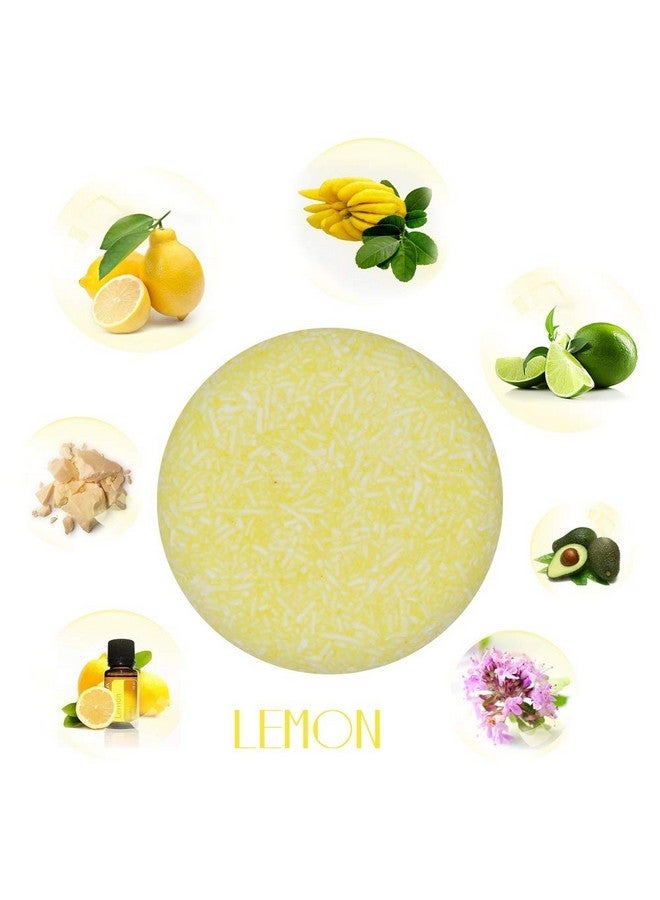 VERT 100% Natural Shampoo Bar, 2 Pieces Solid Shampoo Soap for Treated Dry Damaged Hair Vegetarian Plant Essence Helps Stop Hair Loss and Promotes Healthy Hair Growth 4.2oz (Lemon & Seaweed) - Image 2