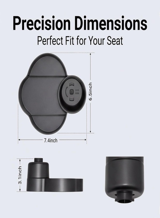 Joregobo 2PCS Toddler Car Seat Snack Tray, Detachable Cup Holder Replacement Compatible with Safety 1st EverFit & Grow and Go Car Seat, Anti-Slip Food Storage Tray, BPA-Free, Anti-Slip Car Seat Accessory - Image 2