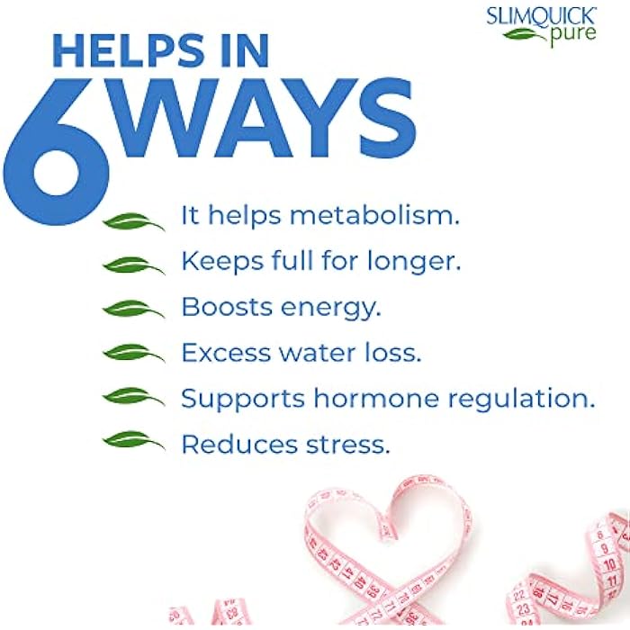 Slimquick Pure 3x Extra Strength Pill for Women, Helps Achieve Weight Goals, Helps Metabolism, Lose Excess Water, Keeps Full for Longer with Green Tea Extract, Caste Tree, Caffeine, MCT Oil - 60 Count - Image 4