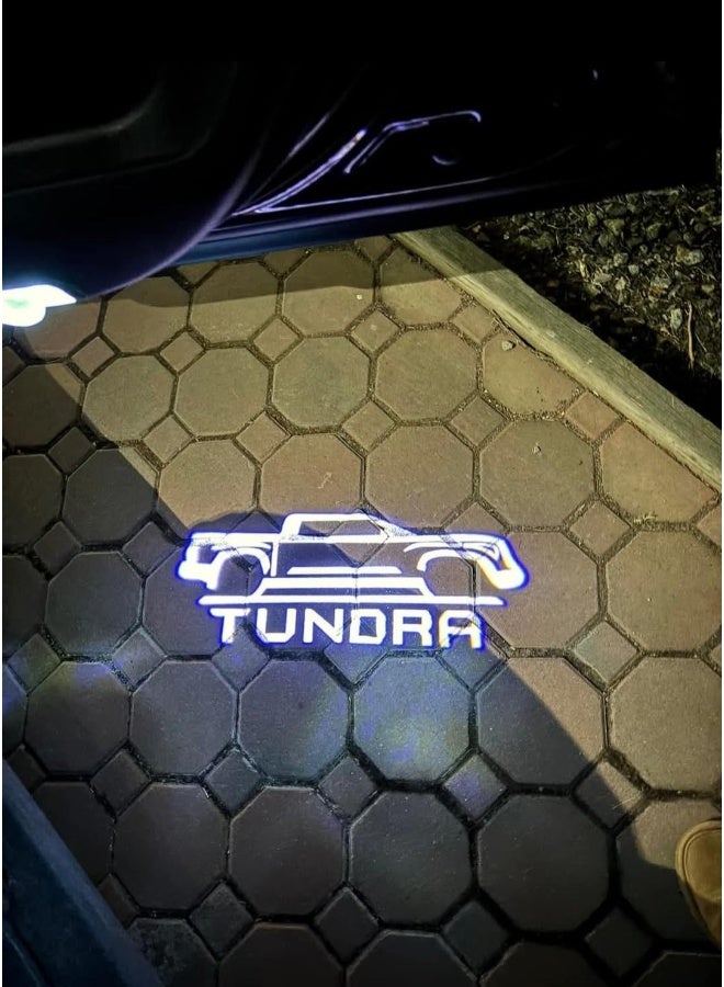 فيريكس ضوء شعار باب تويوتا تندرا 2007–2025 | مصباح ترحيب LED للباب | سهل التركيب، إضاءة فائقة السطوع، لا يتلاشى، تصميم شعار مخصص (قطعتان) - Image 1
