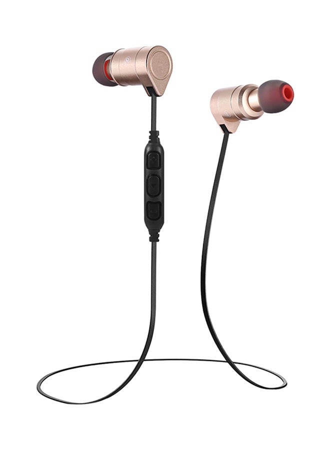 NIBEMINENT Waterproof Magic Magnet Attraction Sports Headphones Golden