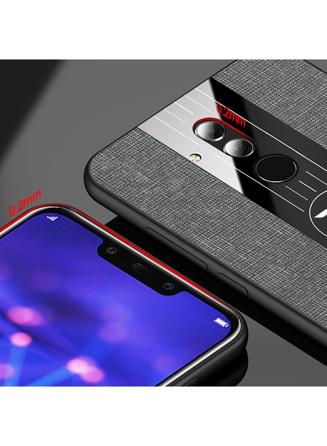 شين لي تونج جراب لهاتف Huawei Mate 20 Lite / Maimang 7 مصنوع من نسيج قماشي مقاوم للصدمات مع حامل حلقي - Image 5