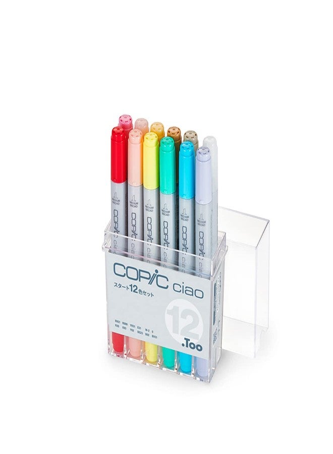 COPIC G.Too Copic Ciao Starter 12 Color Set - Image 1