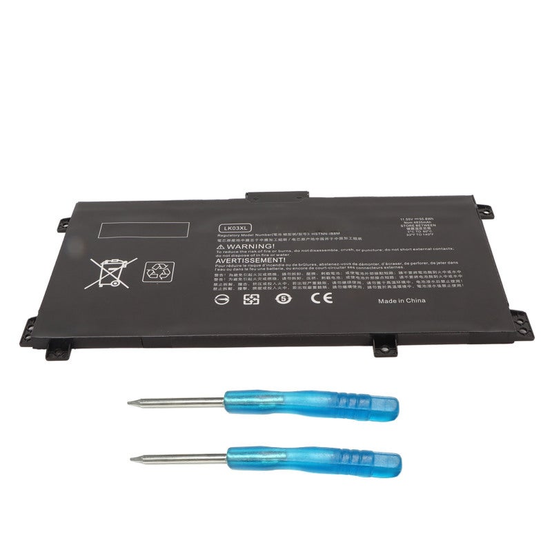 Laptop Battery 3 Cell 4835mAh 55.8Wh Replacement for HP Envy X360 15 BP 15 BQ 15 CN 17 AE 17 BW Series - High Safety LK03XL L09281-855 Battery for HP Envy Convertible Laptop - Image 1