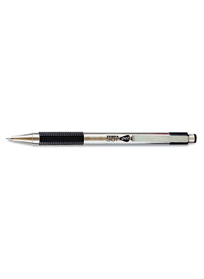 ZEBRA 41311 G301 Roller Ball Retractable Gel Pen Black Ink Medium  - Image 3
