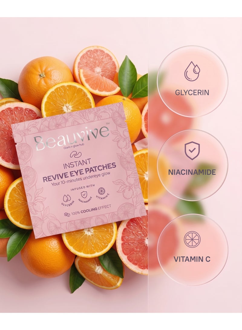 Beauvive Niacinamide & Vitamin C Revive Eye Patches - Image 2