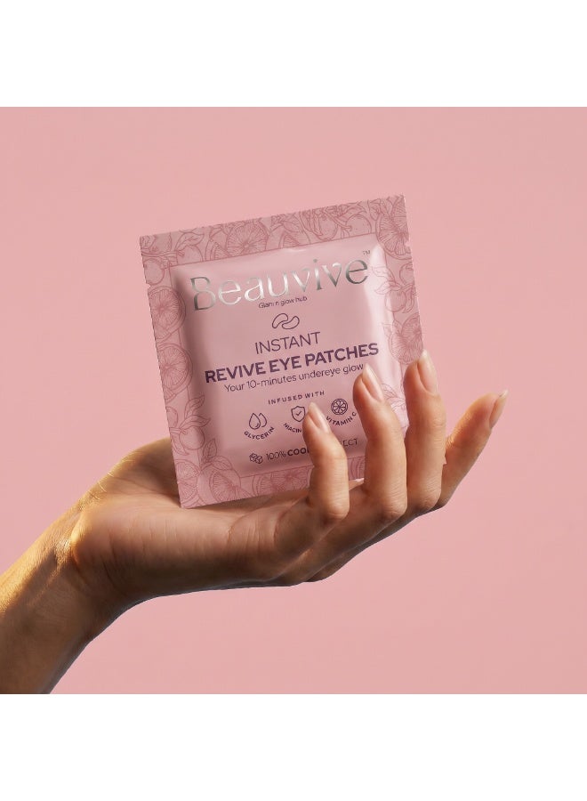 Beauvive Niacinamide & Vitamin C Revive Eye Patches - Image 3