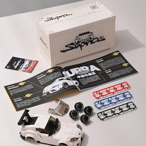 MOCBROPCS Toyota Supra Building Car with Display Container Toyota Officially Licensed Compatible with Speed Champions Sports Racing Car Building Toys for Adults and Kids Boys Aged 816 367PCS - Image 5