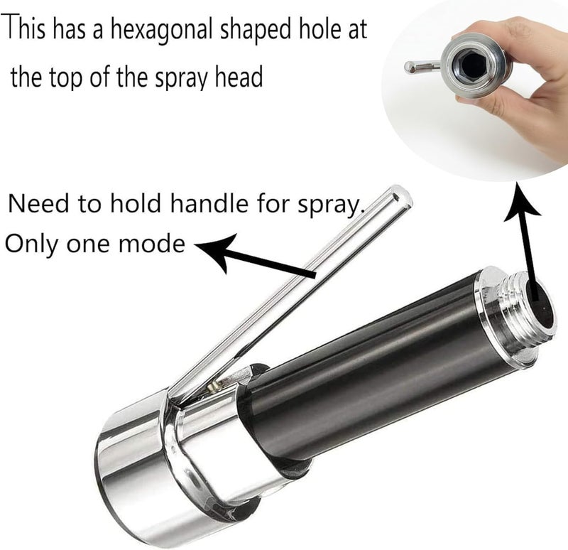 Royal Apex Kitchen Tap Sprayer Head with Chrome Finish - Easy-to-Install ABS Faucet Nozzle Replacement - Image 5