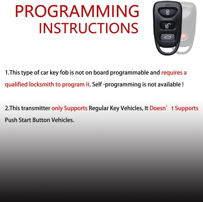 MechanMagic Key Fob Remote Replacement Fits for Hyundai Elantra 2006-2016/Sonata 2007-2015/Kia Optima 2006-2010 OSLOKA-950T/310T/360T Keyless Entry Remote Control 315MHz - Image 1