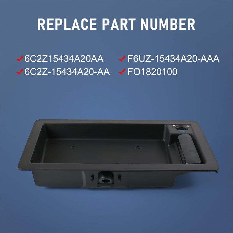 JDMSPEED Rear Cargo Door Handle & License Plate Tag Bracket for Ford Van E150 E250 E350 - Image 3