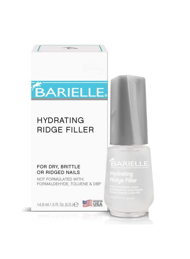 BARIELLE Hydrating Ridge Filler Fill And Smooth Unsightly Nail Ridges For Dry Brittle Or Ridged Nails Enhances Nail Growth And Strengthening Base Coat 0.5 Ounce - Image 2