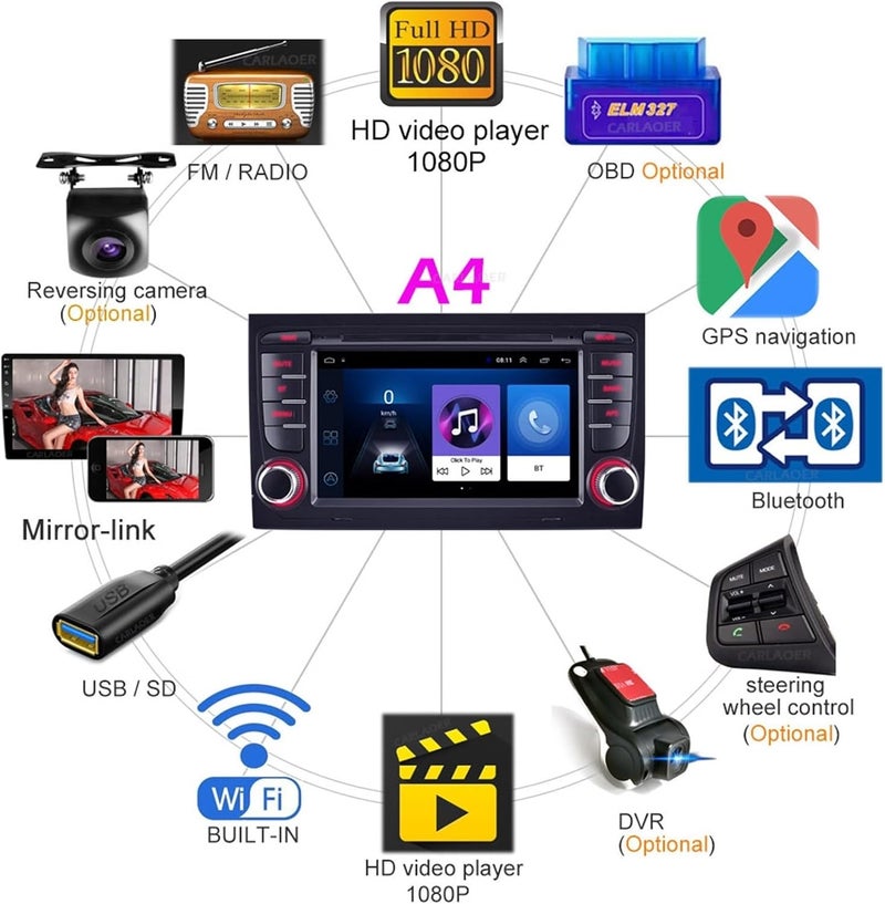 Wivplex 2 Din Car Android Multimedia Player - Image 3
