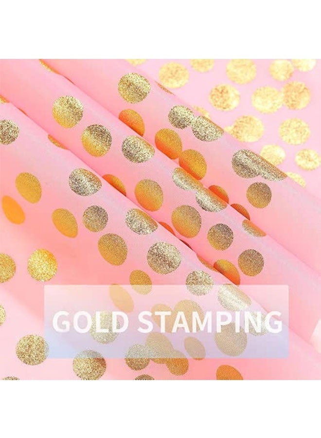 2 Pack Plastic Pink Tablecloth Disposable Pink and Gold Tablecloth for Rectangle Tables 54" x 108" Party Decorations for Birthdays Thanksgiving Christmas Valentines Weddings Outdoor BBQ Picnics（pink） - Image 3