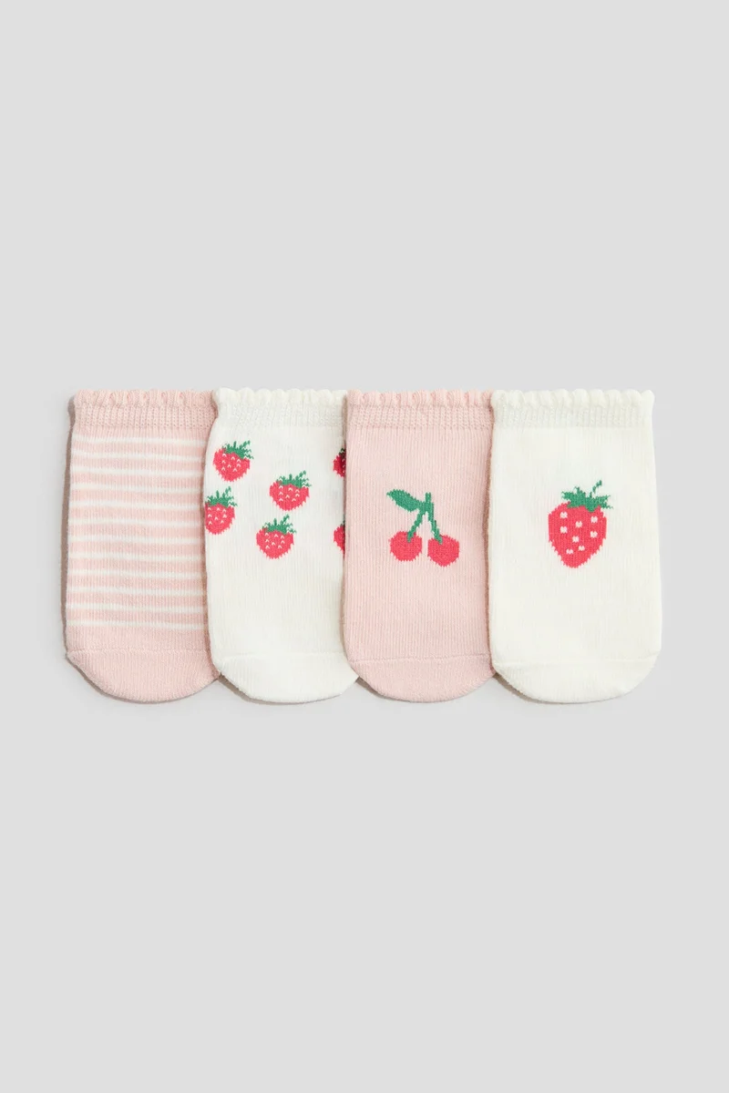 H&M 4-pack shaftless socks