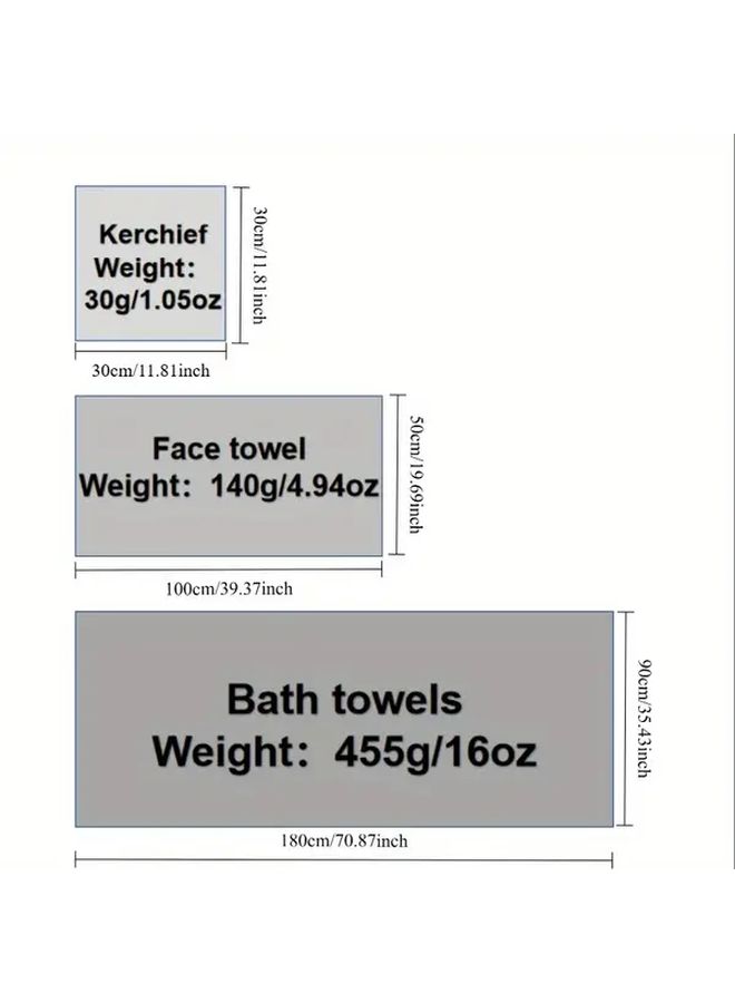 Coral Fleece Striped Luxury Bath Towels Set Super Soft And Absorbent Coffee Color - Image 3