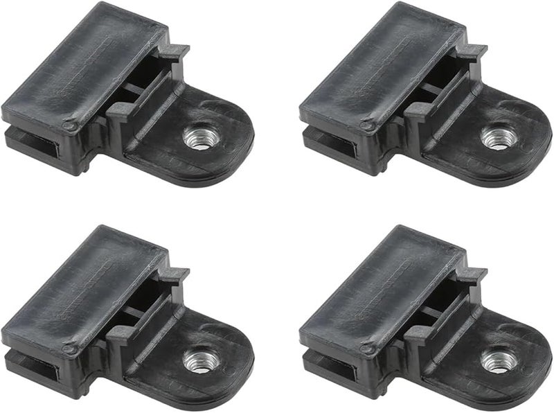 4Pcs Black Car Window Glass Holder Base Bracket 40mm 48.5mm Automotive Accessories - Image 5