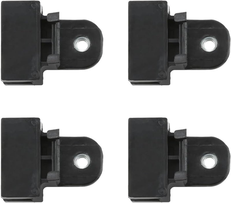 4Pcs Black Car Window Glass Holder Base Bracket 40mm 48.5mm Automotive Accessories - Image 4
