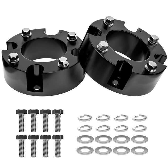 3 Inch Leveling Lift Kit Compatible With 20072021 Tundra 20072021 Sequoia 2Wd4Wd Leveling Lift Kit Fit For Tundra Sequoia Forged Front Strut Spacers Raise The Front Of Your Truck By 3