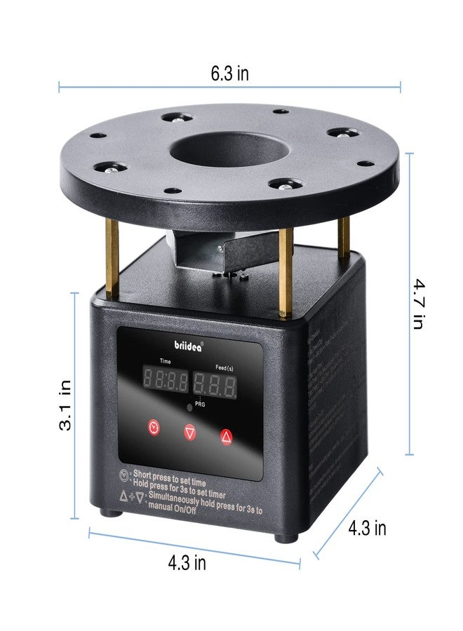 briidea Automatic Chicken Feeder Timer, Poultry Feeder Motor and Timer Kit, Metal Spin Plate, Adjustable Mount, Ideal for Chickens, Ducks, Geese - Image 5