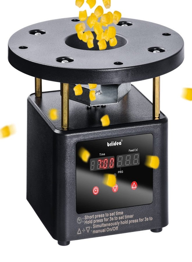 briidea Automatic Chicken Feeder Timer, Poultry Feeder Motor and Timer Kit, Metal Spin Plate, Adjustable Mount, Ideal for Chickens, Ducks, Geese - Image 1