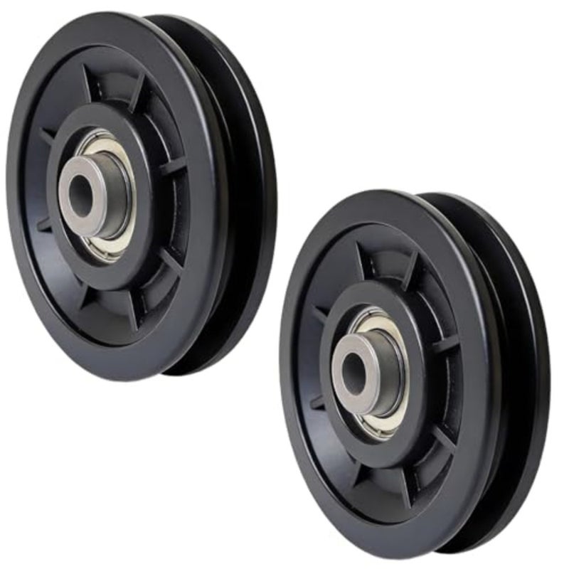 Gym Machine Pulley Wheel 90mm Iron Core Wearproof Nylon Bearing for Cable Machine Part Replacement Home Gym Smith Machine Attachment - Image 1