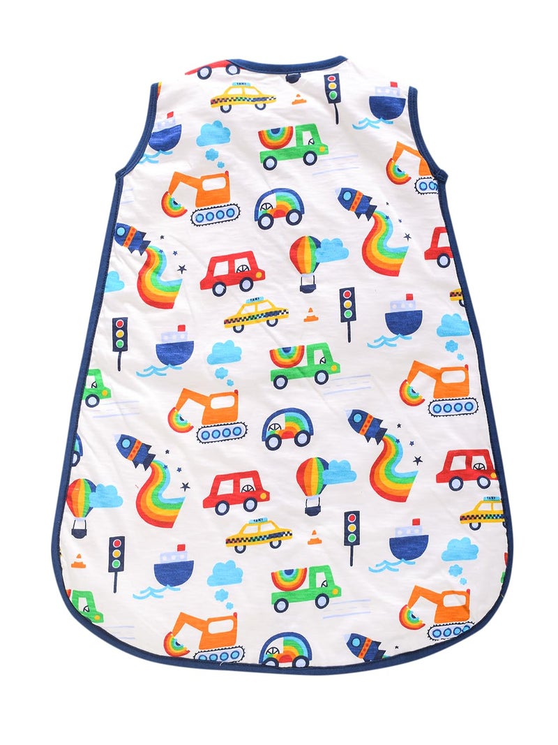 pom-pom SWEET HEARTS pompom SWEET HEARTS Cotton Sleeveless Wearable Sleeping BagSack BlanketSoft Jersey for New Born Baby with BonnetCap Mitten Pair 06 Months Pack of 3  - Image 2