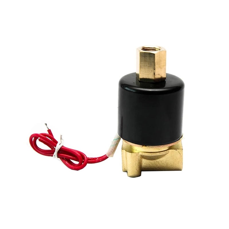 1 4 Inch Brass Normally Open Solenoid Valve 24V 12V 110V 220V For Gas G 240VAC VITON Seal - Image 1