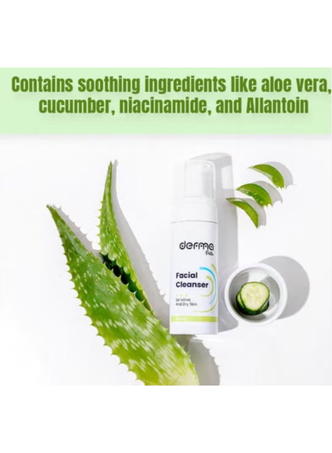 Derma Pella Facial Cleanser Sensitive And Dry Skin (150ml) - Image 3