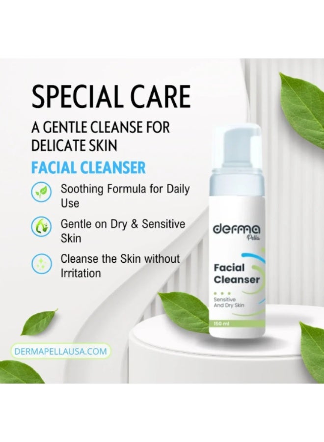 Derma Pella Facial Cleanser Sensitive And Dry Skin (150ml) - Image 4